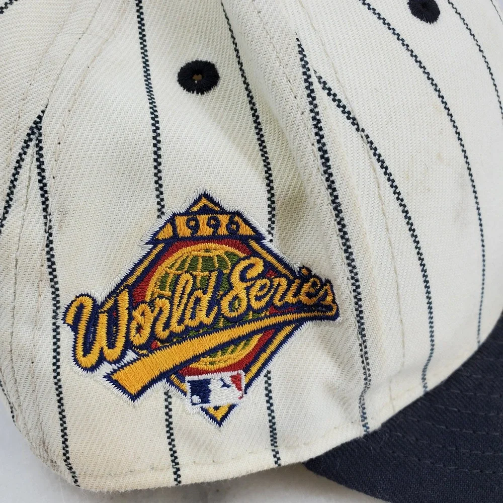 New Era 59FIFTY New York Yankees Pinstripe Fitted Hat 1996 World Series 7 1/8